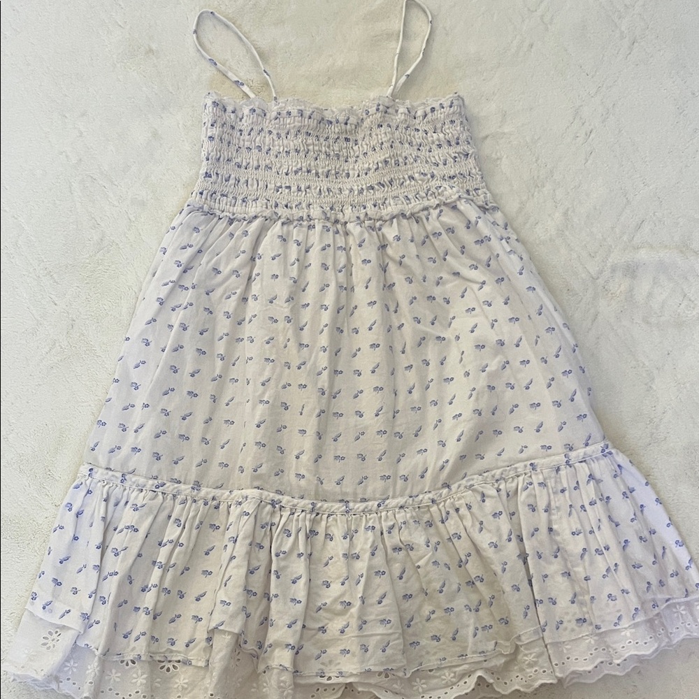 Polo by Ralph Lauren White Smocked Top Dress